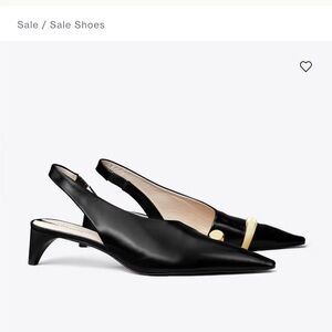 Tory Burch Pierced Slingback Heels Size 9.5
